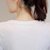 娇维安 夏季韩版体血衫 修身显瘦潮流打底衫 字母图案短袖女式t恤 女(白色 XXXL)第4张高清大图