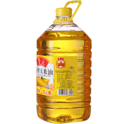 鲁花压榨玉米油食用油5L