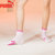 彪马袜子女士四季通用运动时尚中筒袜3双装 米白/浅粉/粉红均码其他 国美超市甄选第3张高清大图