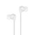 ULDUM U607 魔音面条耳机 入耳式手机线控耳塞 苹果三星小米通用耳机音乐耳机(白色)第2张高清大图
