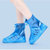 【升级防滑加厚款】百搭防水鞋套户外旅游防雨鞋套男女学生雨靴套(蓝色)第5张高清大图