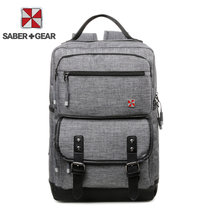 SABER GEAR新款时尚潮流大容量旅行包电脑双肩包SA9817(灰色)