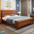 吉木多 橡胶木实木床新中式1.8米1.5米双人床经济型主卧婚床 颜色拍下备注(1.5*2米（基础款） 单床)第4张高清大图