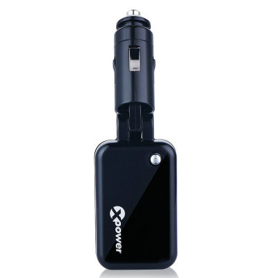 高欣 车载空气净化器 充电器 600万负离子 3.4安双USB接口 接口镀金50m(黑色)
