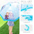 迪士尼儿童雨伞女童小学生幼儿园宝宝公主可爱透明长柄宝宝儿童伞(白色)第4张高清大图