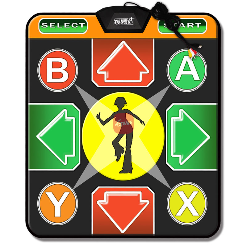 瘦身男女38合1跳舞毯电视电脑两用38款经典游戏(英特)38合1跳舞毯电视