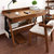 物植 实木书桌电脑桌ZM-03(（双抽款）原木色1.4米单桌+椅子)第3张高清大图