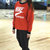 NIKE耐克女子卫衣 2017秋季新款运动休闲蝙蝠袖套头衫857089-675(857089-675)第2张高清大图