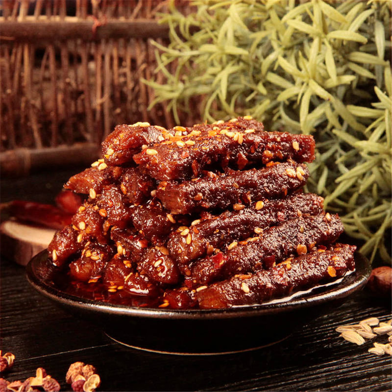 国美自营蜀道香香辣猪肉条80g