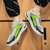 公牛巨人男鞋2022春季新款休闲鞋透气系带学生板鞋网面鞋男(灰绿色 44)第7张高清大图