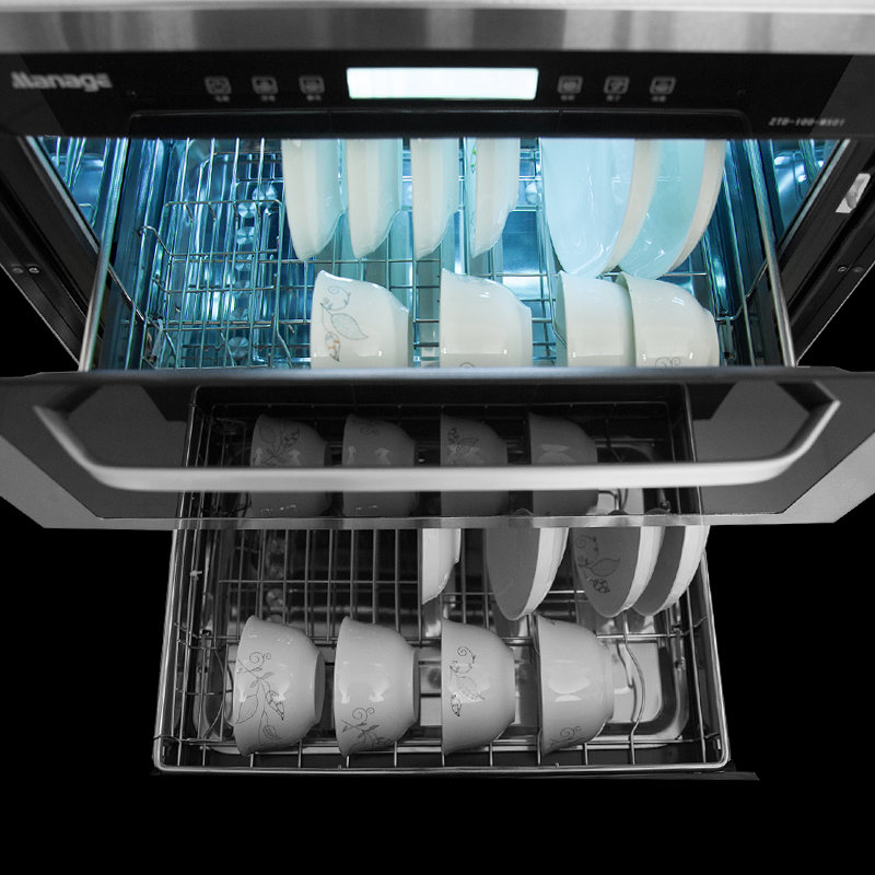 美宁*消毒碗柜高温紫外线镶嵌式消毒柜迷你小型嵌入式家用碗柜