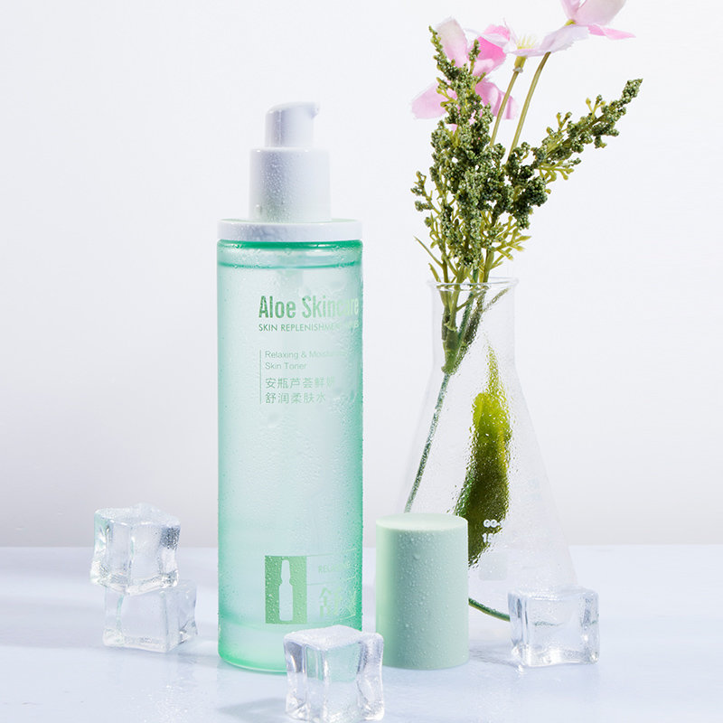 露兰姬娜安瓶芦荟鲜妍舒润柔肤水130ml 补水改善干燥肌肤锁水舒缓柔肤