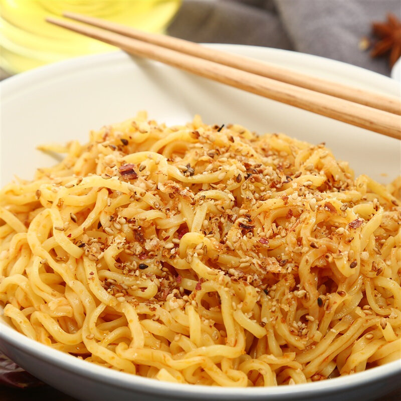 南街村鲜拌面红油辣子味255g3河南特产