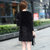 娇维安 韩版春季针织衫 女装毛衣 舒适短外套 时尚针织开衫 女(黑色 均码)第5张高清大图