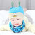 春秋冬新生儿胎帽初生儿女童宝宝套头棉帽男童婴儿帽子12个月(浅粉)第3张高清大图