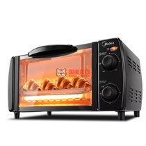 美的（Midea）T1-L101B 电烤箱 家用多功能烘焙电烤箱 黑色 双层烤位上下发热管