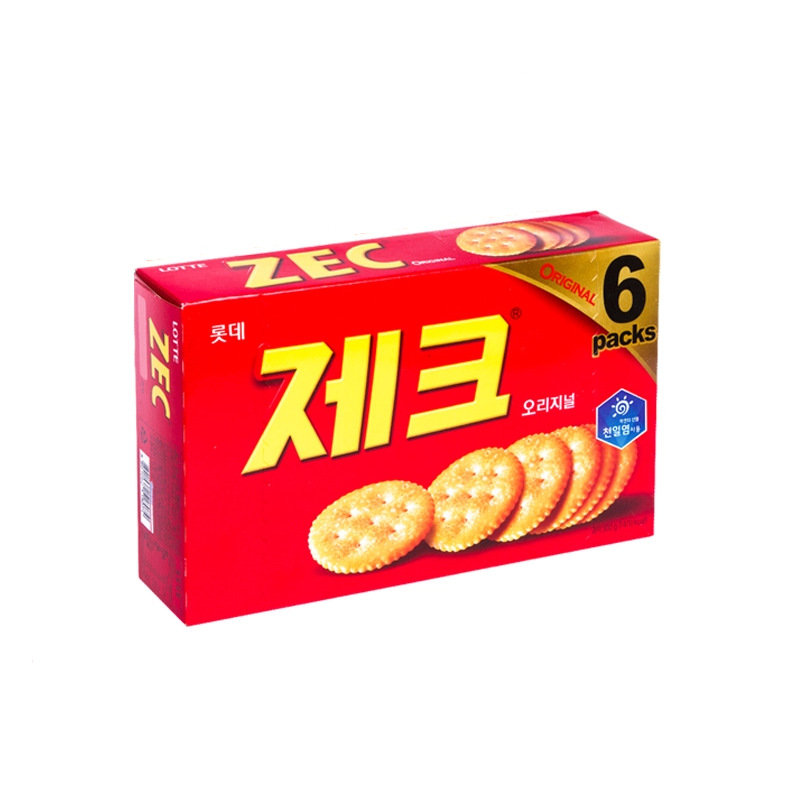 惜香缘韩国进口零食 乐天杰克咸饼干300g大盒装 zec饼干咸味苏打