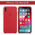 苹果XS/XSmax手机壳液态硅胶壳 iphoneXS保护套防摔软壳 苹果Xsmax手机套男女款外壳(红色 苹果Xs Max 6.5英寸)第5张高清大图