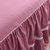 囍人坊 韩版全棉花边床罩床裙 单件纯色纯棉床单床套床盖1.5m1.8m2m米C(豆沙 1.8*2.2三件套)第4张高清大图