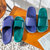 新款拖鞋男夏季韩版家用防滑洗澡厚底时尚室内外穿沙滩情侣凉拖鞋(绿色 42-43【推荐41-42脚穿】)第4张高清大图
