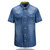 夏装新款战地吉普AFS JEEP纯棉牛仔短袖衬衫8622男半袖衬衫大版(浅蓝色 XL)第3张高清大图