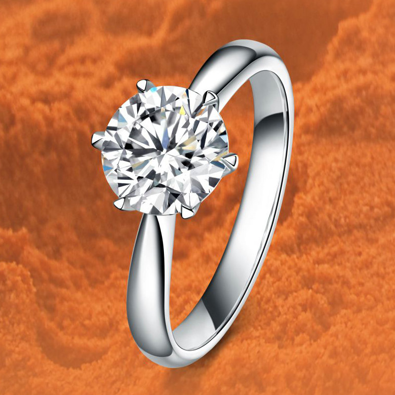 【gia钻戒定制3-7天】阿玛莎蜜恋gia裸钻定制钻戒定制30分50分1克拉