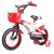 上海凤凰法拉利儿童自行车小孩单车带辅助轮12/14/16寸童车(红色 升级版95%装16寸)第3张高清大图