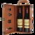 法国红酒2支装 路易拉菲传说干红葡萄酒原瓶进口750ml*2瓶红酒礼盒装酒杯(2支礼盒（古典棕）)第2张高清大图