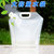 加加林户外野营手折叠水桶JX08 PE食品级便携塑料水袋  白色蓝色随机5L第3张高清大图