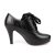 麦高 新款女鞋 时尚系带细高跟防水台真皮单鞋 A80202(黑色 36)第3张高清大图