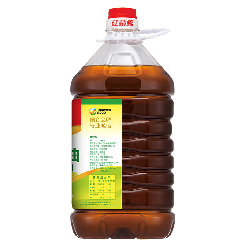 红蜻蜓非转基因菜籽油5l 味香浓郁