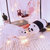 绒贝儿新款可爱三只裸熊毛绒玩具熊猫狗熊公仔儿童女生礼物(白熊 长63cm)第5张高清大图