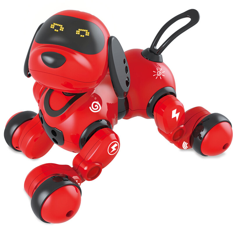 诺巴曼智能机器狗红色18011国美超市甄选