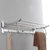 玺泽 YJ-127 浴室不锈钢可活动双层置物毛巾架/浴巾架第4张高清大图
