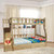 木巴现代简约梯柜子母床 松木环保实木烤漆抽屉书架儿童家具第3张高清大图