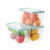 乐丽诗透明密封保鲜储物罐盒 食品级塑料分装带盖水果五谷杂粮收纳盒(3个装 默认)第3张高清大图
