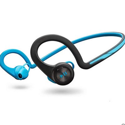 缤特力 BackBeat Fit 运动蓝牙耳机 双耳无线立体声迷你跑步头戴式降噪防水音乐可听歌双待机 苹果华为手机通用型(电光蓝)