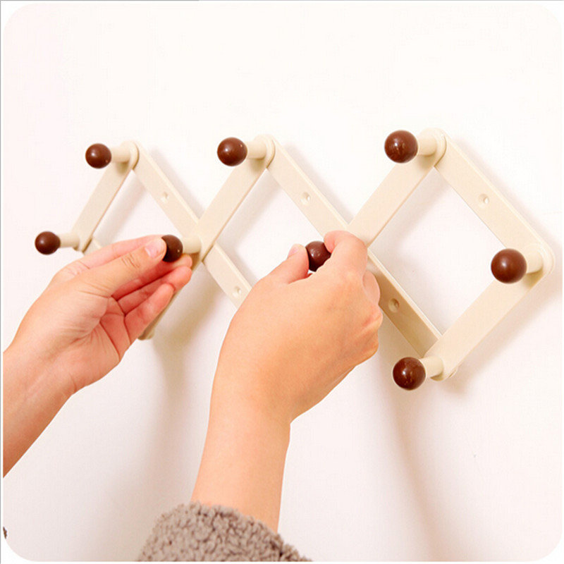 有乐a372创意菱形百变伸缩挂钩挂物架伸缩钩挂衣钩门后挂勾lq604