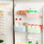 有乐门背挂式冰箱橱柜桌面杂粮食品储物盒 收纳置物架zw2020(粉色)第2张高清大图