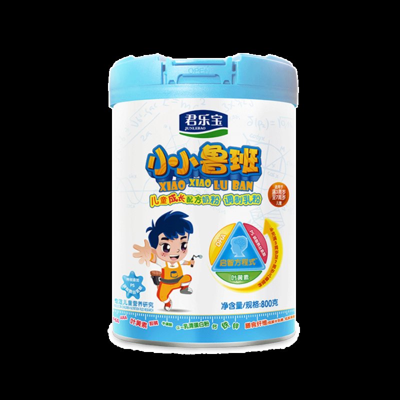 君乐宝小小鲁班儿童成长学生奶粉4段800g儿童奶粉
