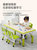德宝贝贝幼儿园儿童桌椅套装宝宝学习课桌升降室内长方形家用桌子(樱花粉-可升降画画木纹桌防滑120*60)第2张高清大图
