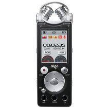 爱国者（aigo）R5599 录音笔专业降噪超远距 双麦克 50米无线录音 HIFI播放 2100H 8G 黑色