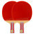红双喜四星级乒乓球拍直拍对拍套装附乒乓球T4006 国美超市甄选第4张高清大图