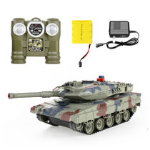 遥控坦克模型对战坦克充电动 亲子儿童越野玩具车遥控车 男孩(德国豹2坦克)