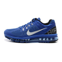 Nike耐克air max2013新款 男女鞋网面全掌气垫鞋跑步鞋运动鞋(宝蓝银 40)