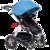 帛琦（ Pouch ）高景观婴儿推车 可平躺婴儿车 轻便宝宝推车 P68(蓝色 至尊版)第2张高清大图