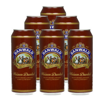 中酒网 斯图加特 黑啤 德国原装进口斯图加特乡村小麦黑啤酒500ml(6