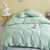 HangKey臻享加密纯棉床品四件套1.5〜1.8米床适用抹茶绿HK0092 被套床单枕套纯棉亲肤纯色百搭第4张高清大图