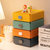 ins风桌面收纳盒抽屉式化妆品盒储物盒小塑料首饰盒多功能整理盒(2个装 暮色橙)第3张高清大图