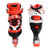 乐士ENPEX溜冰鞋儿童成人用可调直排轮滑鞋旱冰鞋MS168(红色 S码（32-35）)第3张高清大图